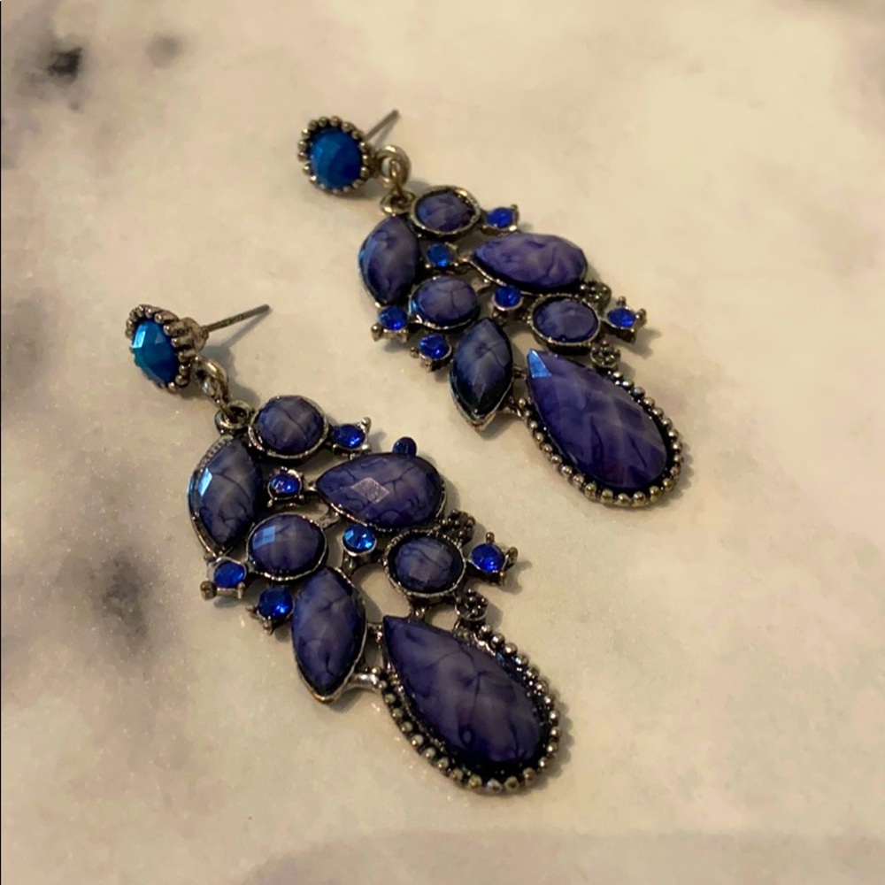 Blue Stone Earrings